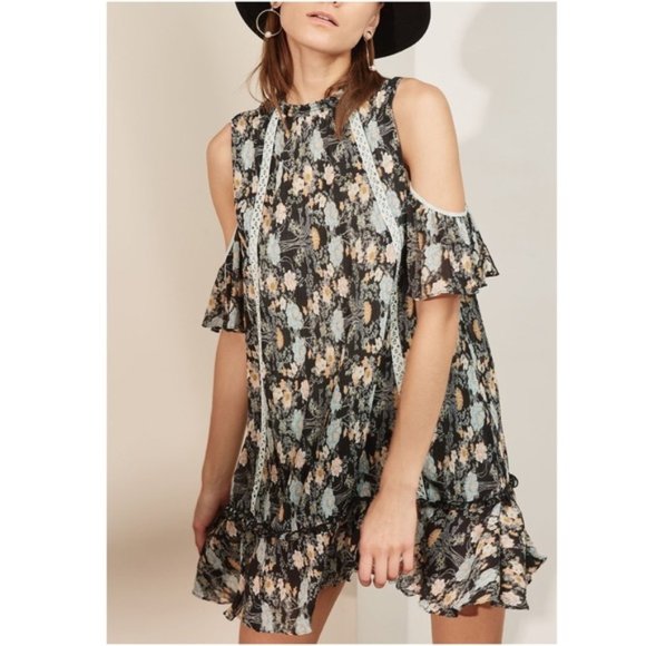 NWT Anthro Foxiedox Adora Dress Cold Shoulder S NWT - Picture 15 of 15